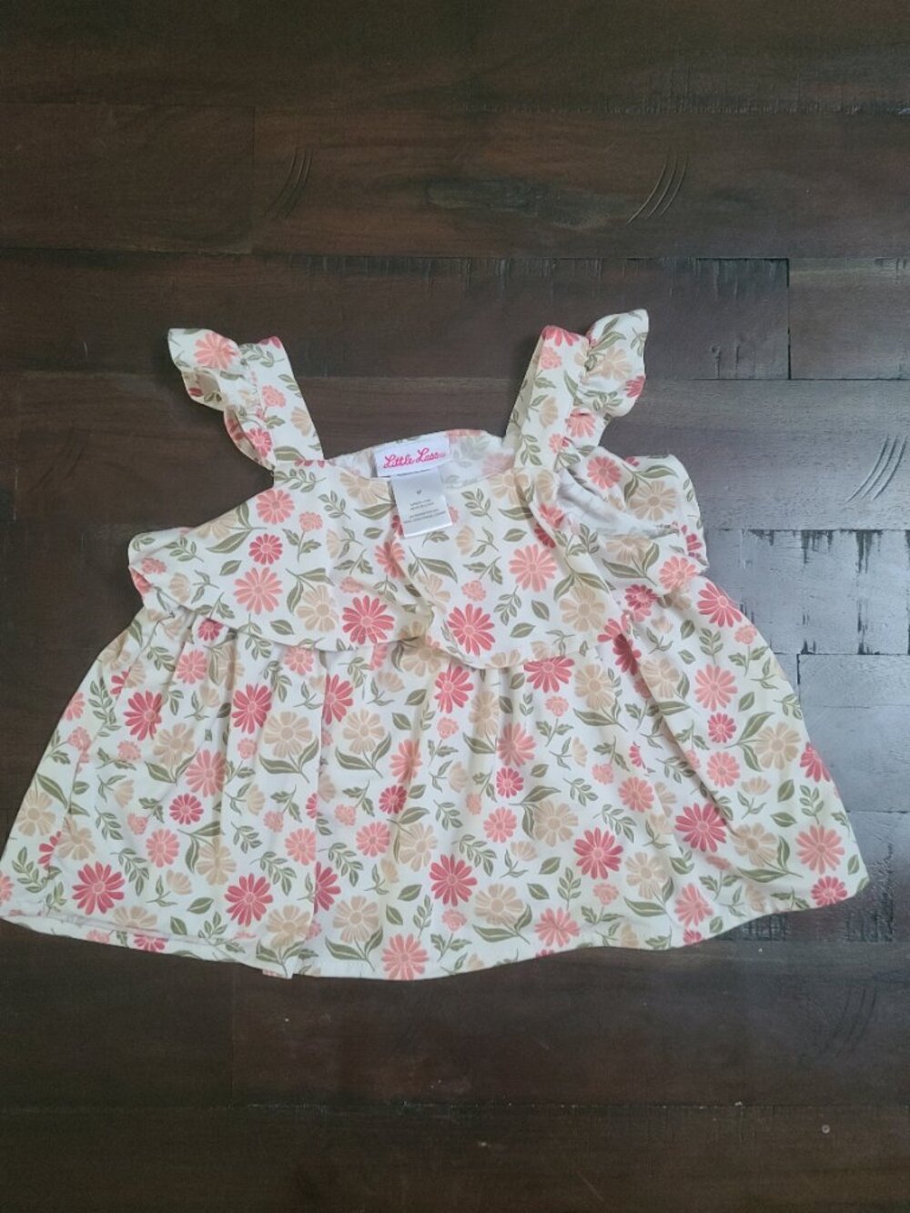 Little Lass Floral Tank Style Shirt